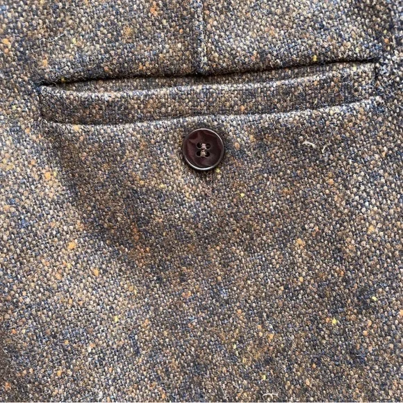 MaxMara Wool Silk Brown Tweed pants, size 44 - Picture 6 of 8